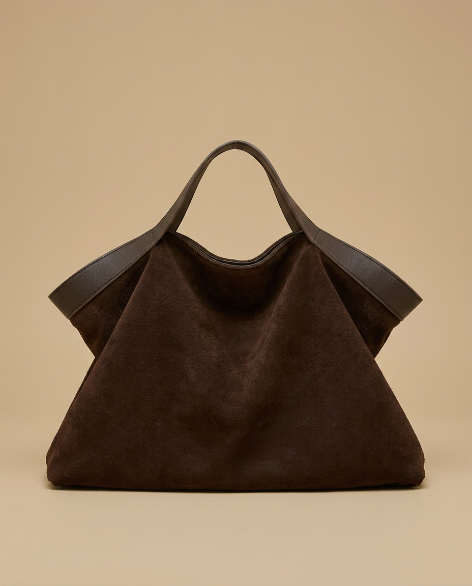 Tote Bag Large Suede Leather Handbag