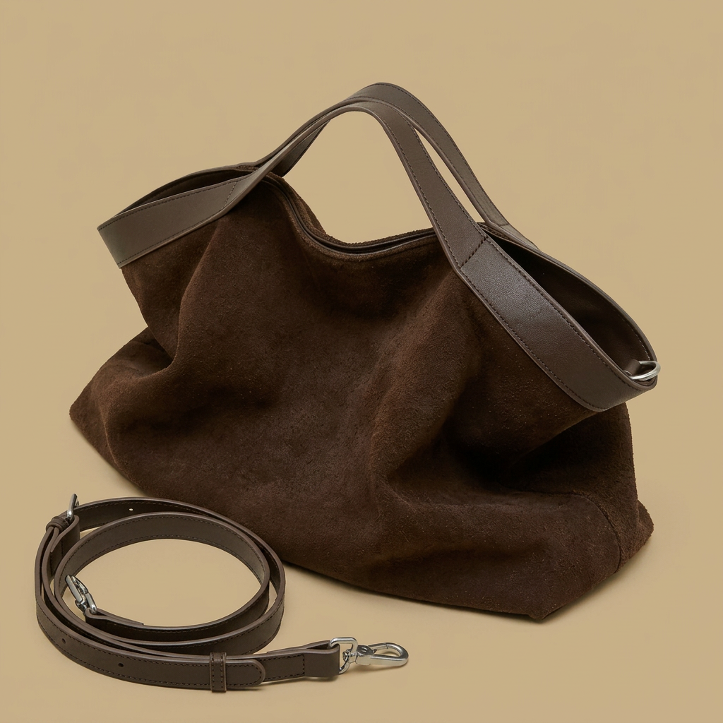 Tote Bag Large Suede Leather Handbag