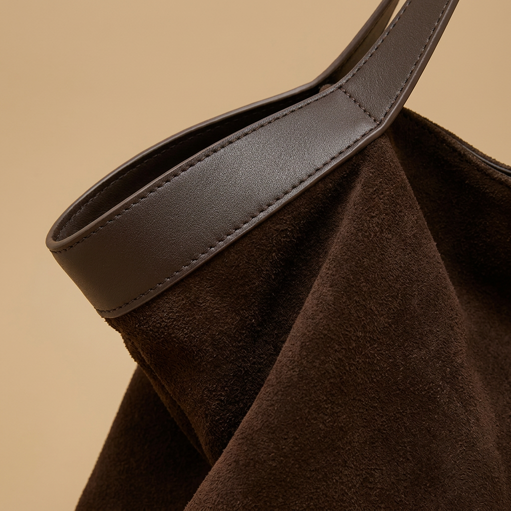 Tote Bag Large Suede Leather Handbag