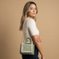 Crossbody Bag with Floral Lace
