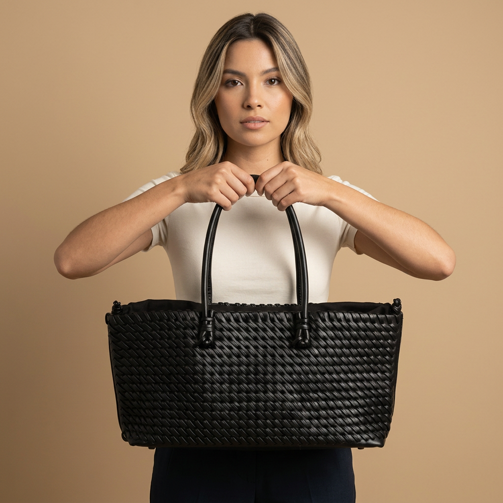 Tote Bag Oversized Woven Design