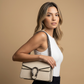 Crossbody Bag Snake Embossed Flap