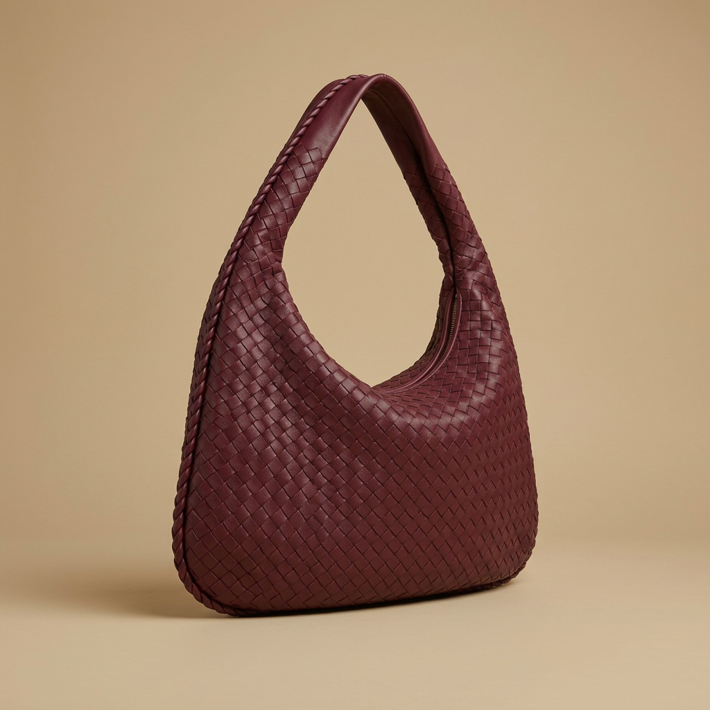 Hobo Bag Women Woven Leather Oversized Handbag
