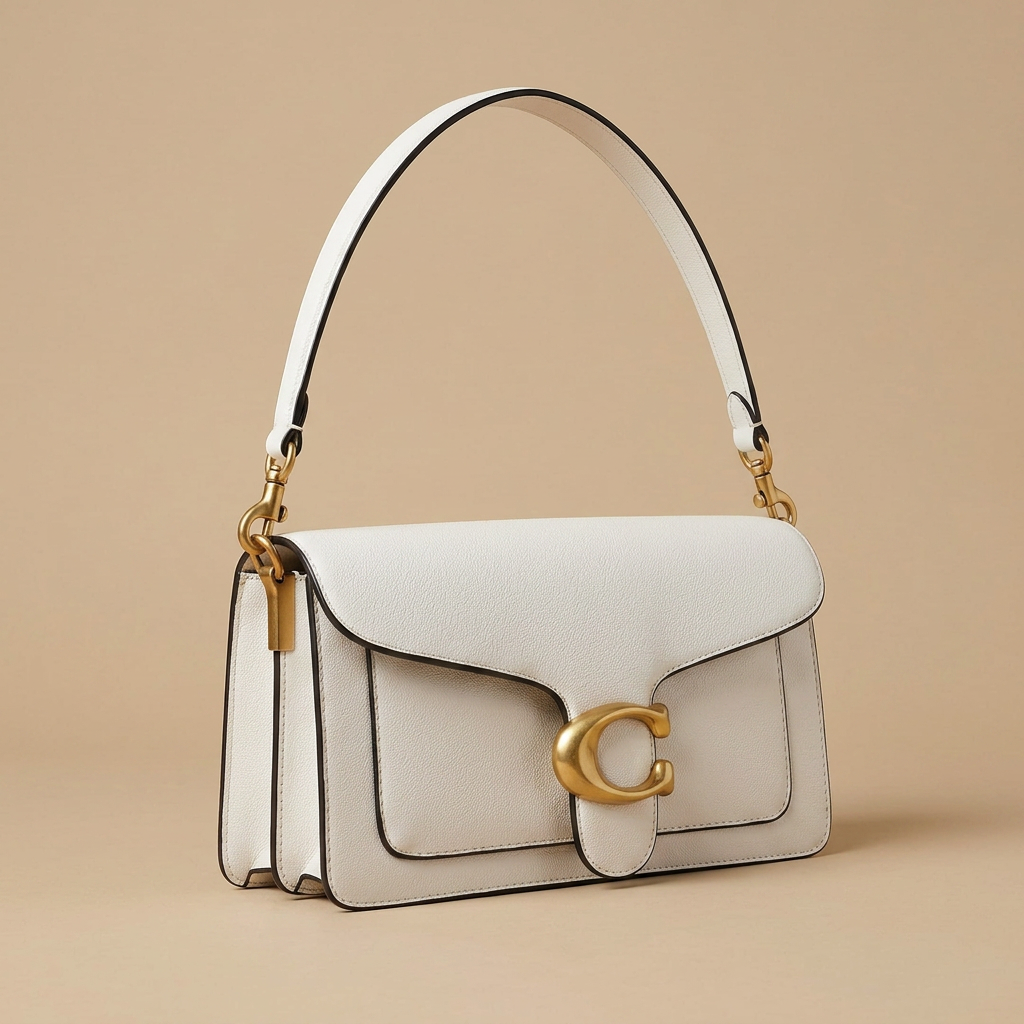 Shoulder Bag Women Flap Leather Gold Hardware