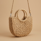 Crossbody Bag Woven Rattan Straw