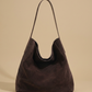 Hobo Bag with Suede Finish