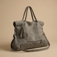 Tote Bag Women Large Studded Suede Work Bag