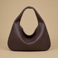 Hobo Bag Women Woven Leather Oversized Handbag