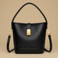 Shoulder Bag with Gold Clasp