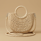 Crossbody Bag Woven Rattan Straw