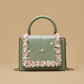 Crossbody Bag with Floral Lace