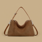 Genuine Suede Leather Tote Shoulder Bag