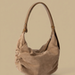 Hobo Bag with Suede Texture