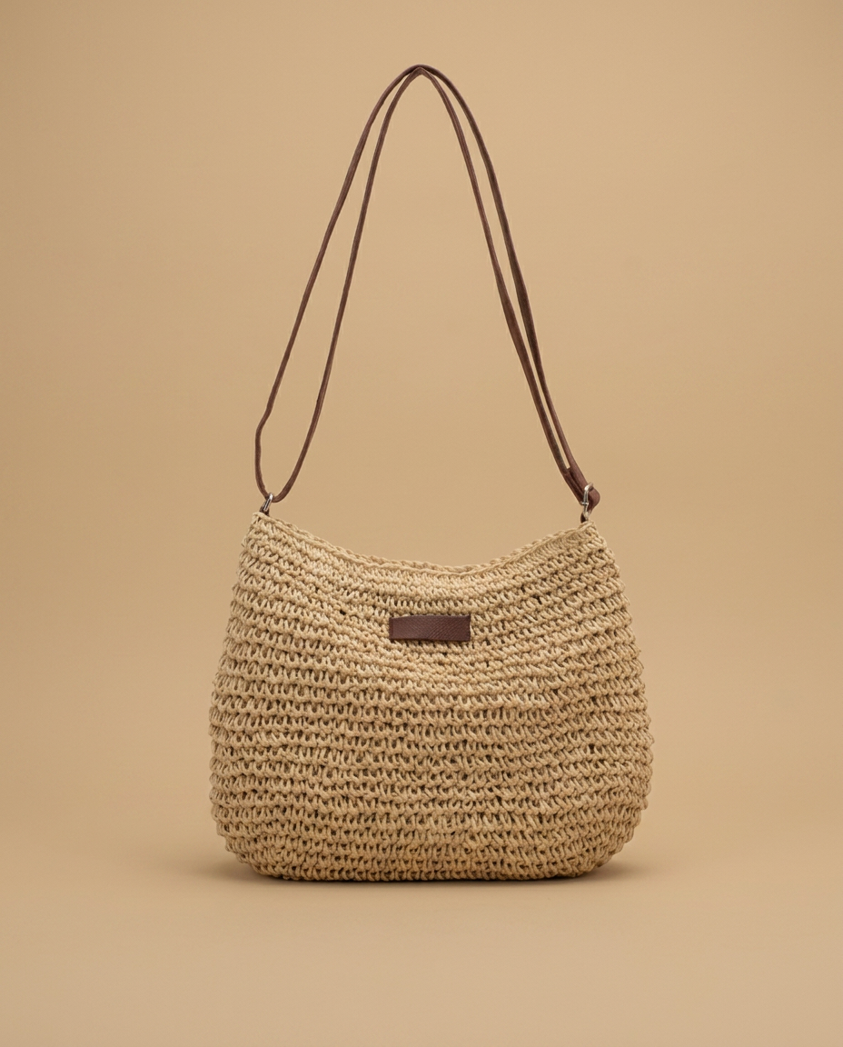 Shoulder Bag Women Woven Straw Crossbody Handbag