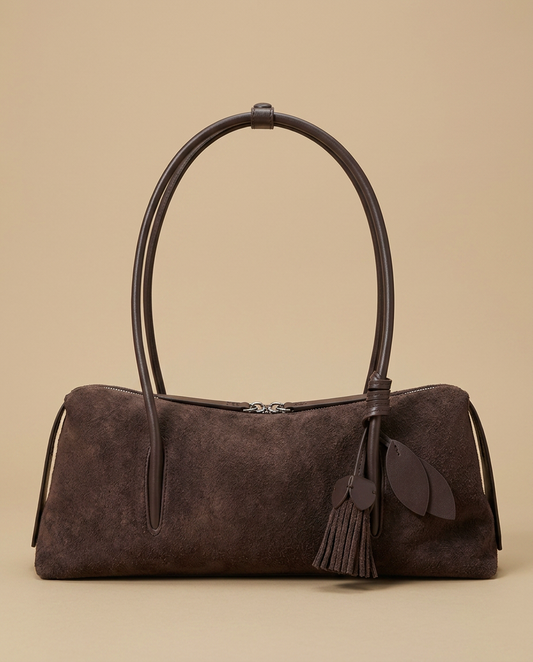 Shoulder Bag with Tassel Accent