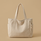 Tote Bag with Corduroy Texture