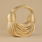 Shoulder Bag with Gold Hardware