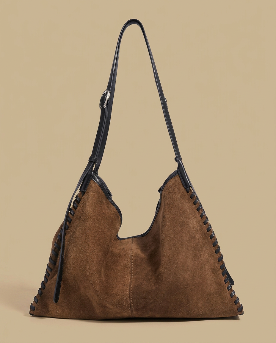 Hobo Bag with Whipstitch Edging
