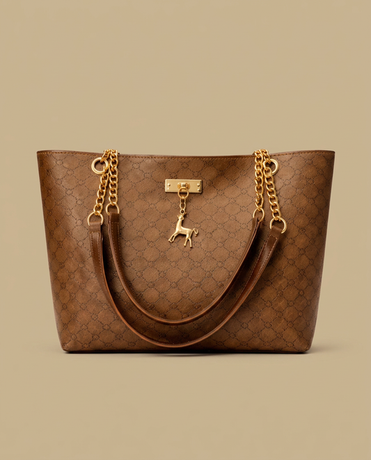 Tote Bag Women Chain Strap Monogram Handbag