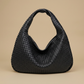 Hobo Bag Women Woven Leather Oversized Handbag