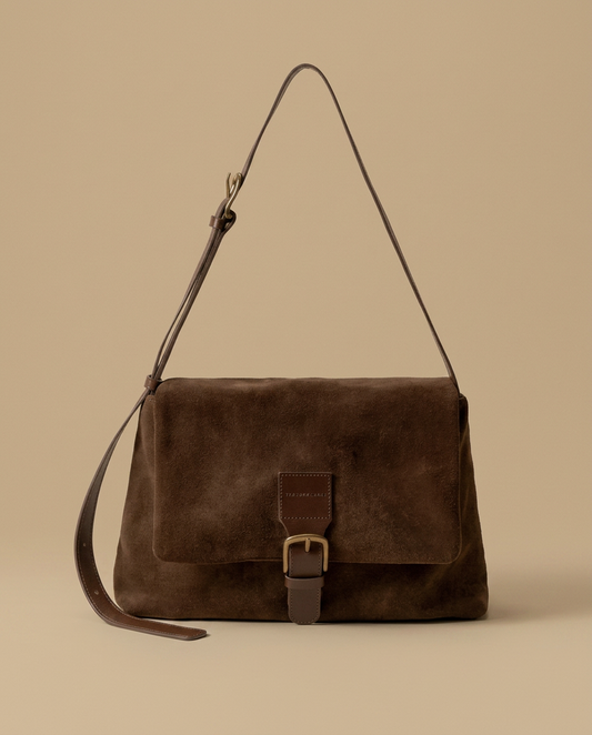 Hobo Bag with Buckle Flap