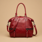 Shoulder Bag with Dual Zippers