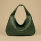 Hobo Bag Women Woven Leather Oversized Handbag