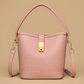 Shoulder Bag with Gold Clasp