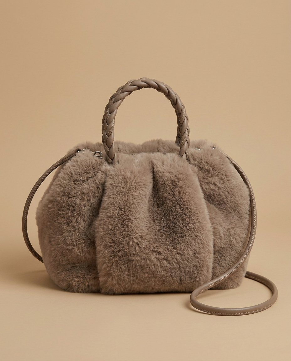 Crossbody Bag Plush Cloud Design