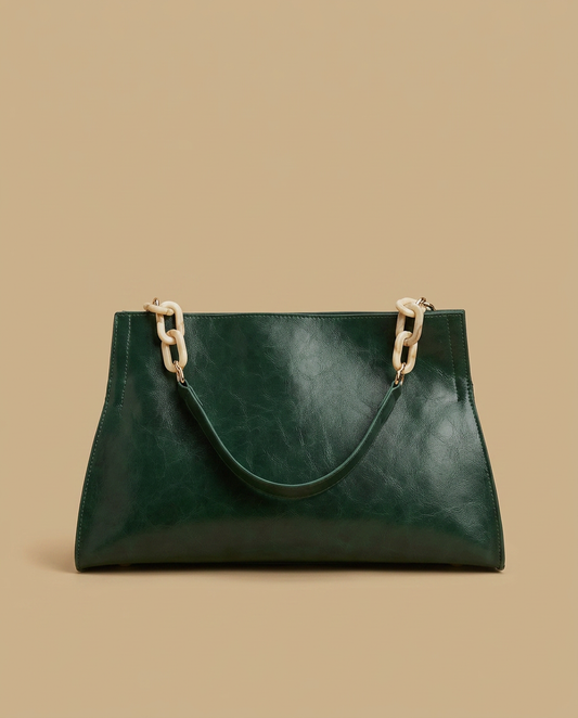Shoulder Bag with Chain Straps