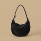Hobo Bag with Suede Texture