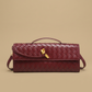 Crossbody Bag Woven Leather Clutch Handbag
