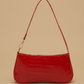 Shoulder Bag with Croc Texture