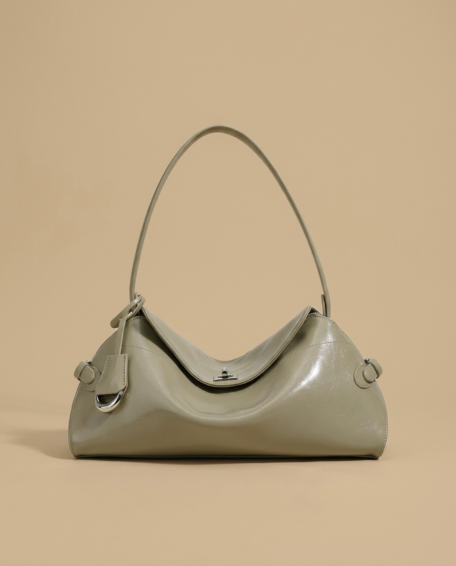 Shoulder Bag with Turn Lock