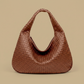 Hobo Bag Women Woven Leather Oversized Handbag