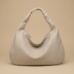 Hobo Bag Women Woven Leather Oversized Handbag