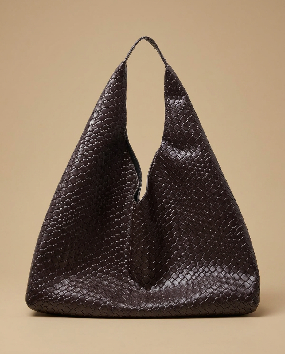 Tote Bag Woven Retro Silhouette
