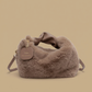 Shoulder Bag Faux Fur Handle