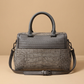 Shoulder Bag Croc Embossed Leather