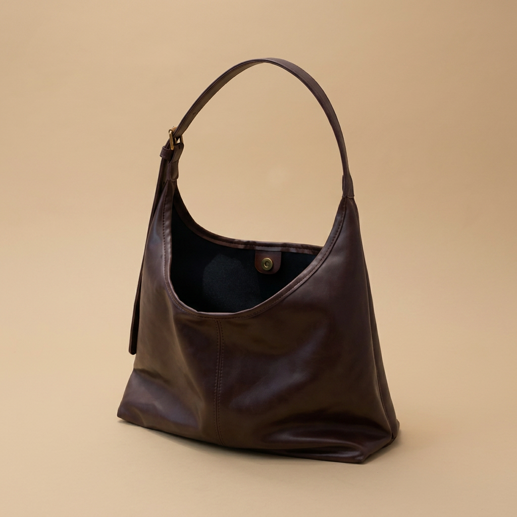 Hobo Bag Women Vegan Leather Work Handbag