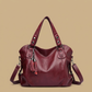 Tote Bag Women Studded Leather Tassel Handbag