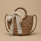 Crossbody Bag Woven Rattan Straw