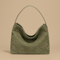 Hobo Bag Woven Suede Texture