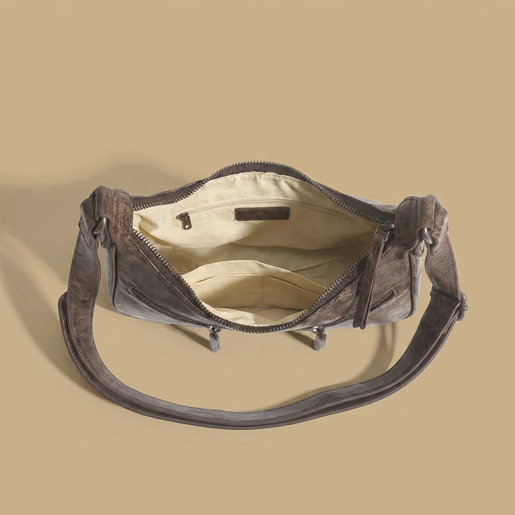 Shoulder Bag with Buckle Detail