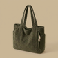Tote Bag with Corduroy Texture