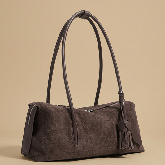 Shoulder Bag with Tassel Accent