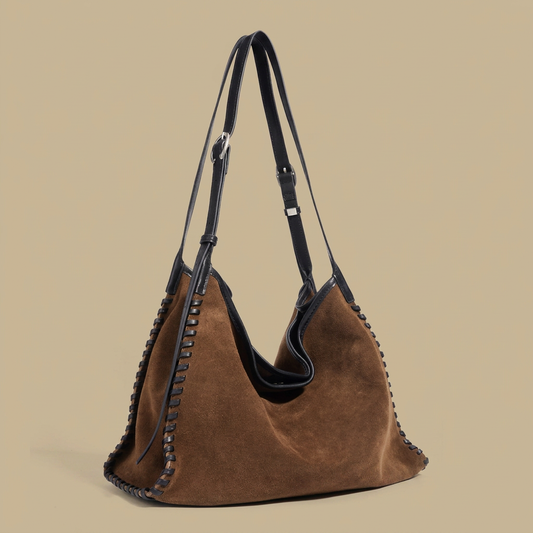 Hobo Bag with Whipstitch Edging