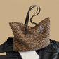 Tote Bag with Woven Texture