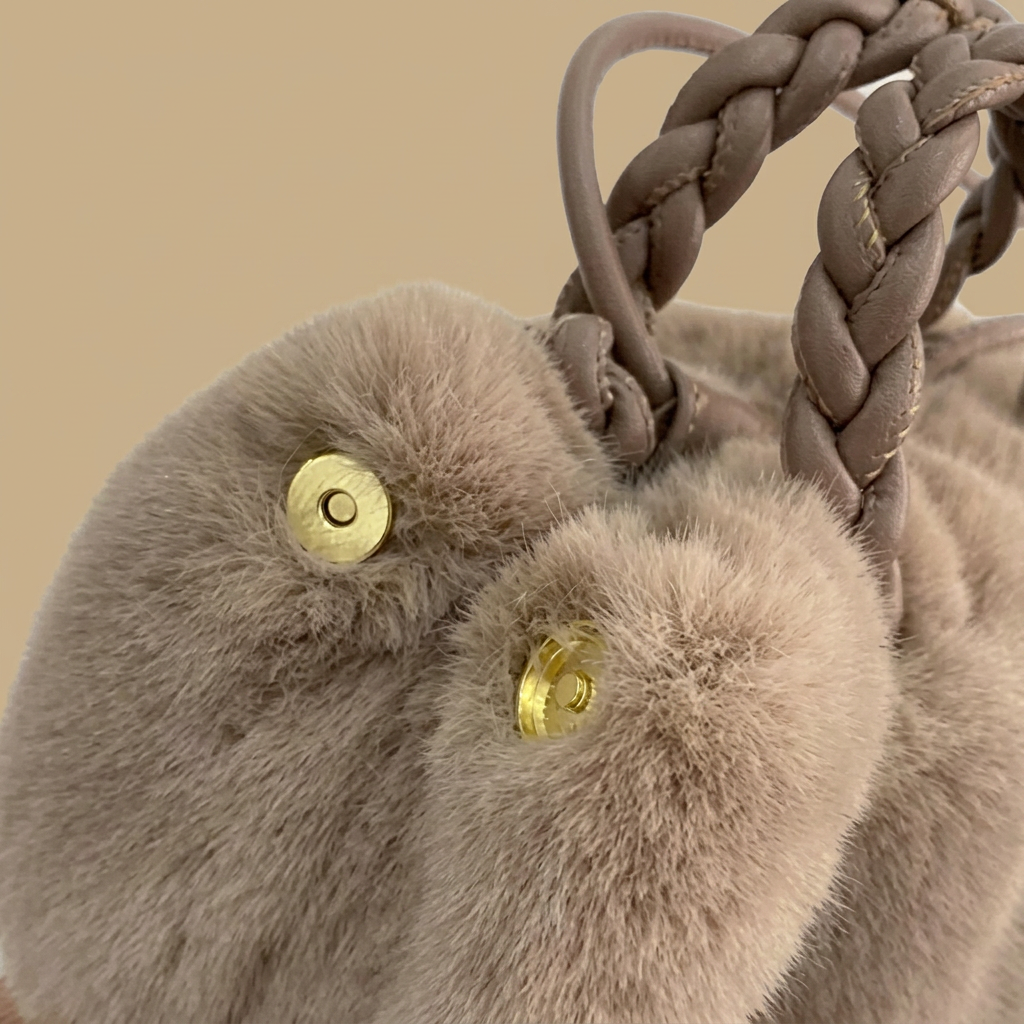 Crossbody Bag Plush Cloud Design